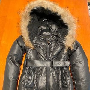 Rudsak black girls winter jacket size 11/12